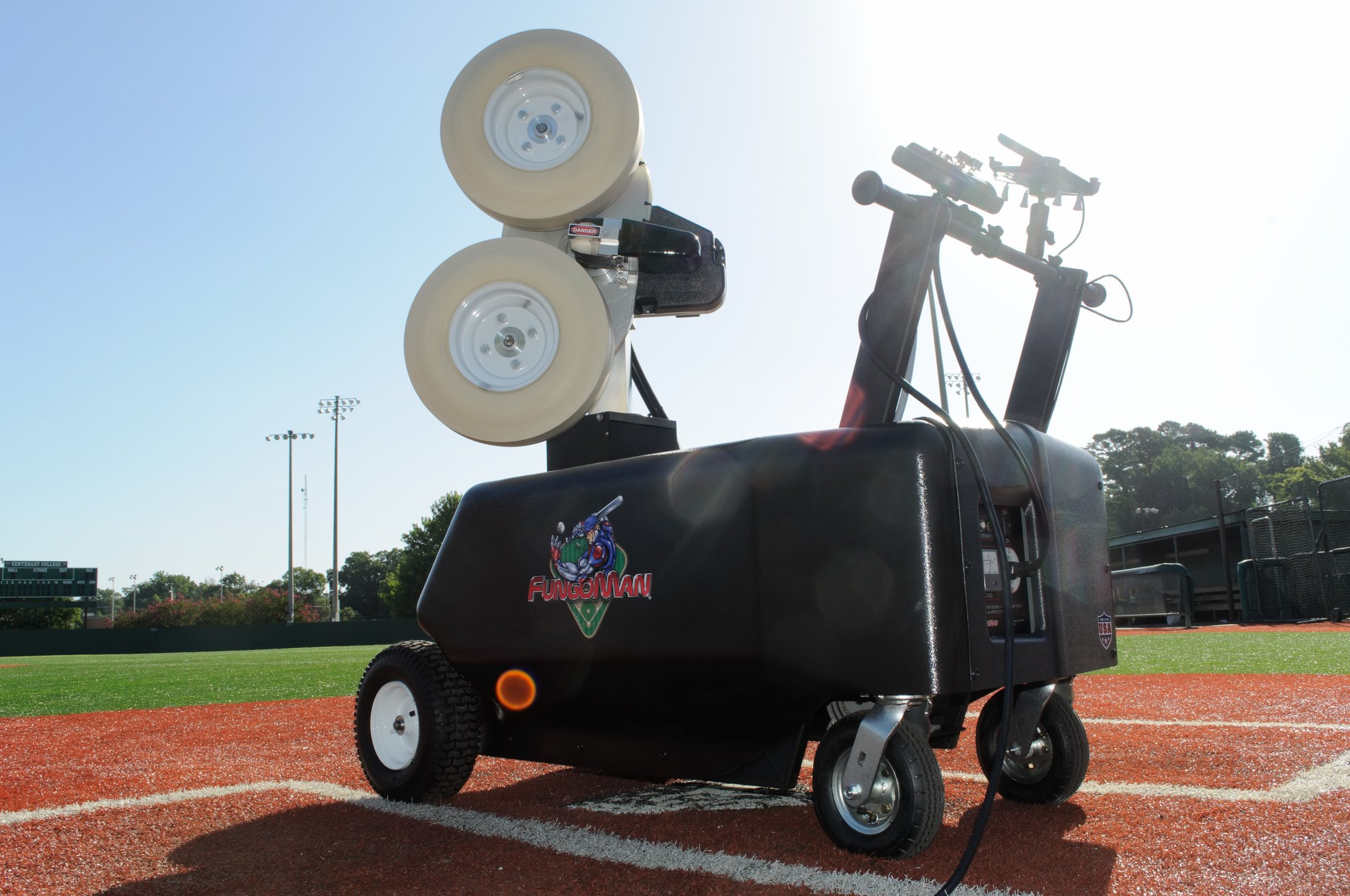 The FM250 Automated Baseball Pitching and Fielding Machine