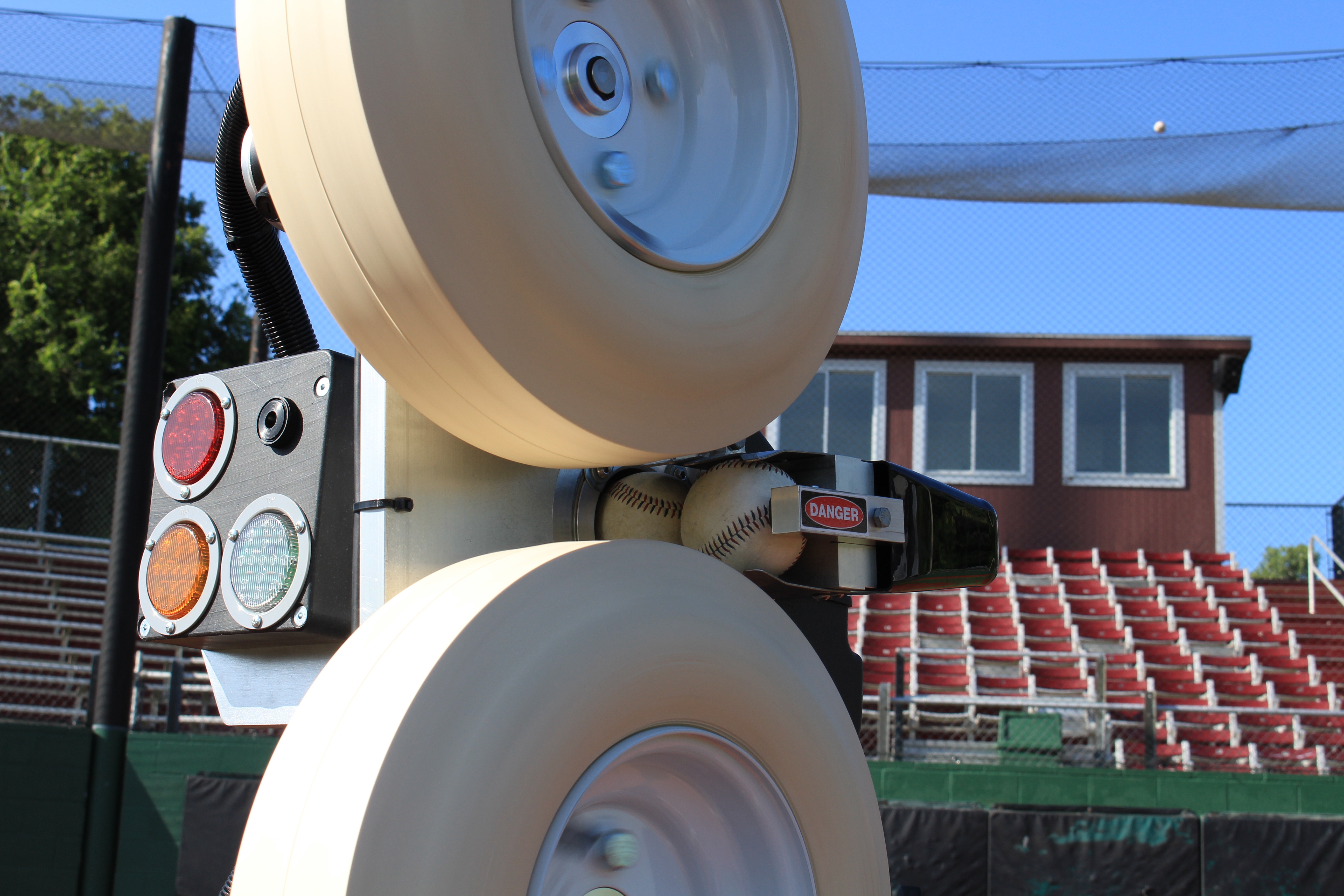 The FM250 Automated Baseball Pitching and Fielding Machine